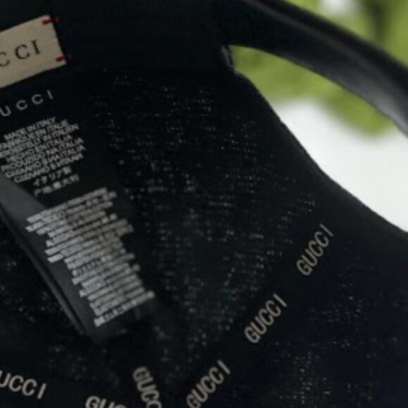 Unisex Black Monogram Baseball Cap with Adjustable Leather Strap - Picture 2 of 4